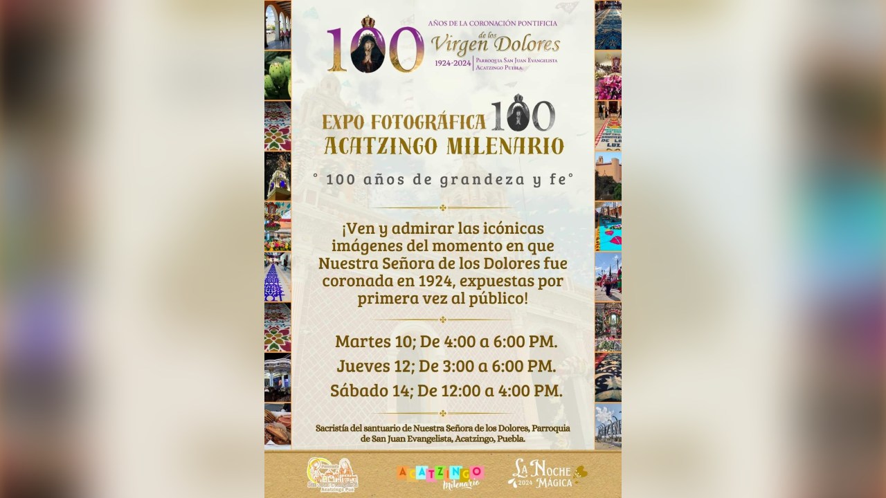 Parroquia de San Juan Evangelista invita a exposición 100 años de Grandeza y Fe