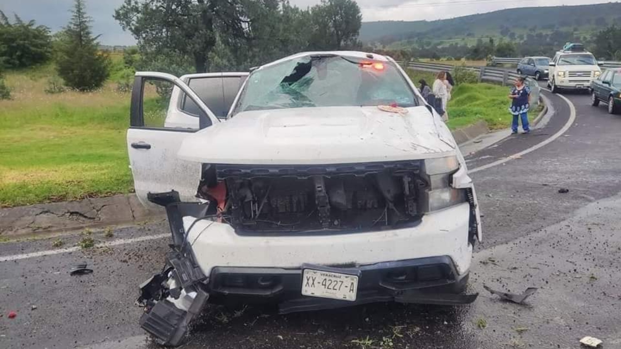 Titular de Secretaría del Trabajo de Veracruz se accidenta en Tlaxcala