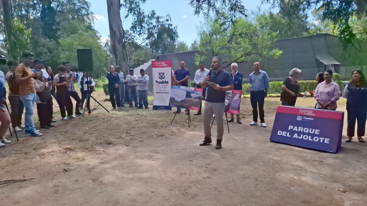 Inauguran Parque del Ajolote en Puebla