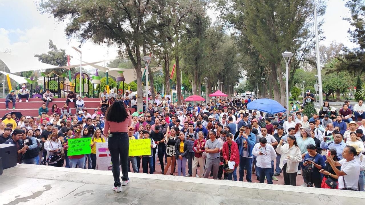 Realizan marchas a favor de Reforma Judicial