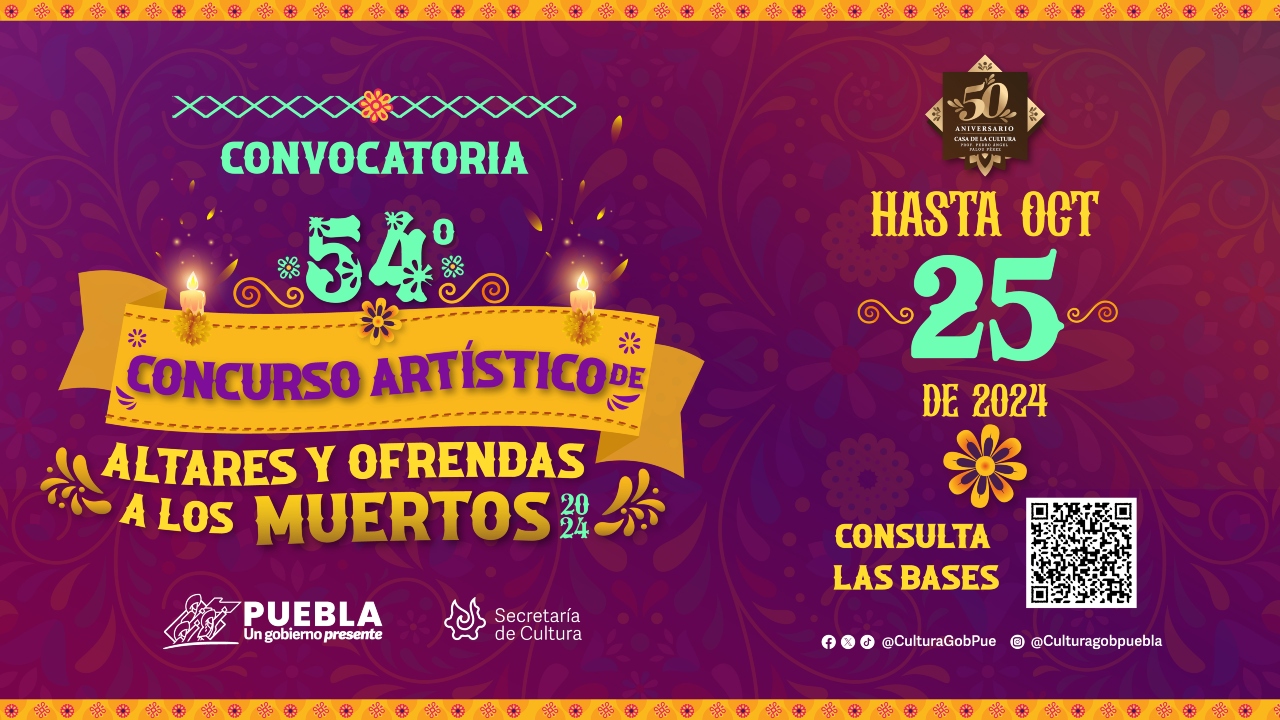 Lanzan convocatoria para el 54° Concurso de Altares de Muertos