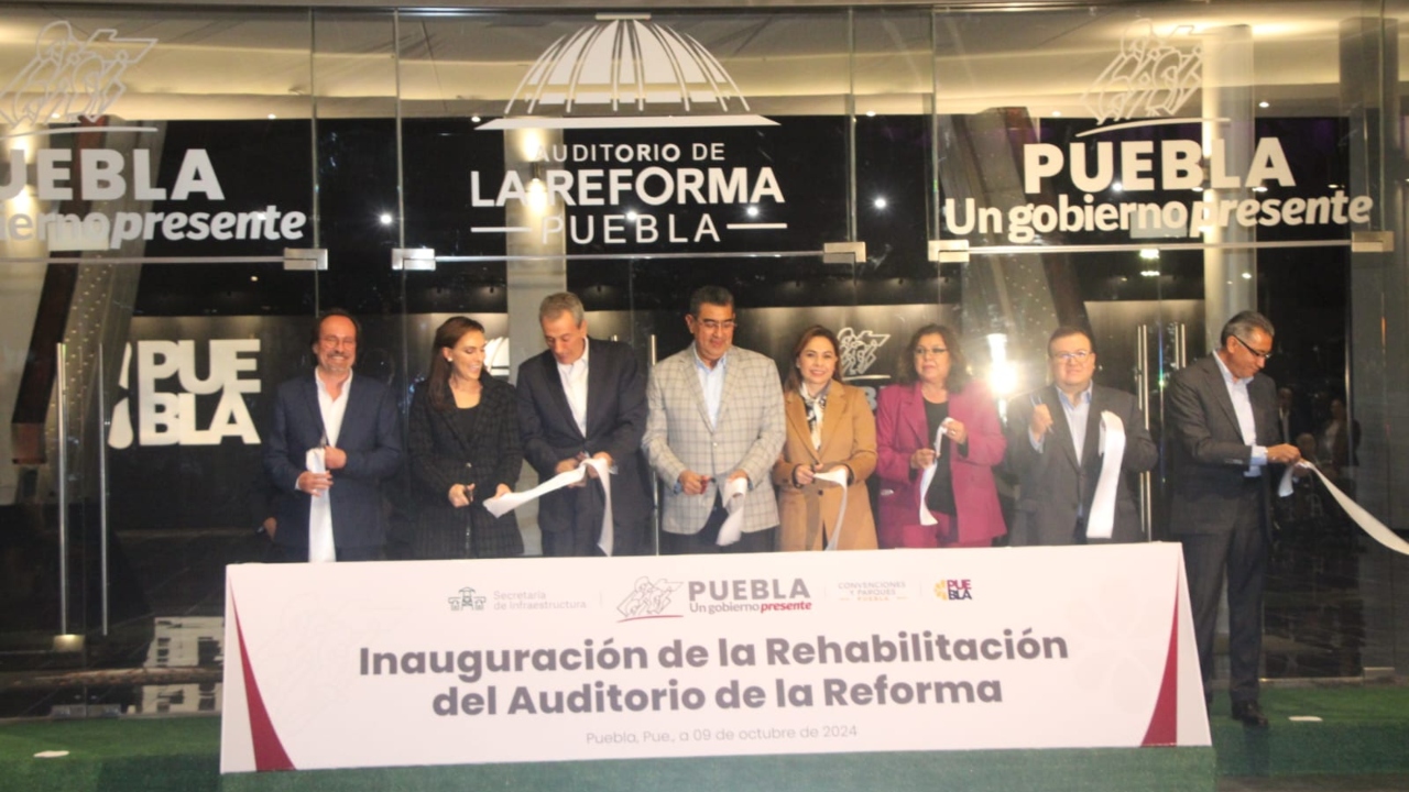 Reinaugura Salomón el Auditorio de la Reforma