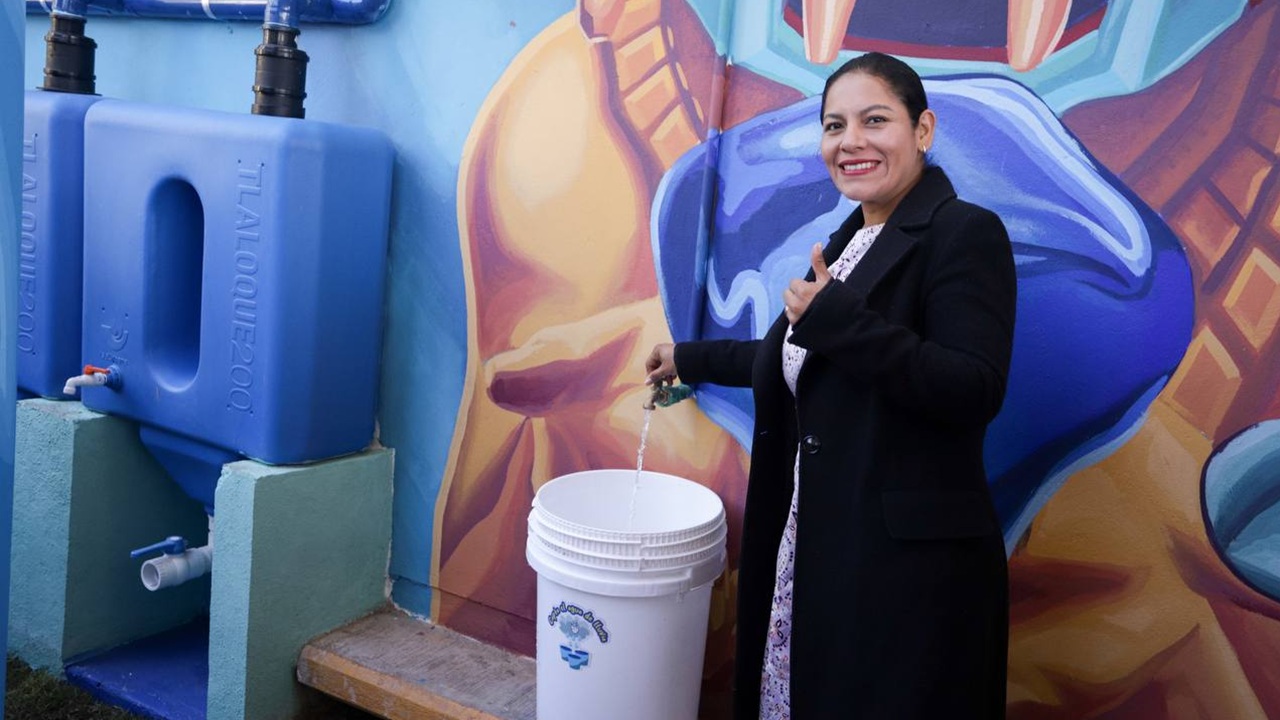 Refuerza Lupita Cuautle prácticas para el cuidado del agua en San Andrés Cholula