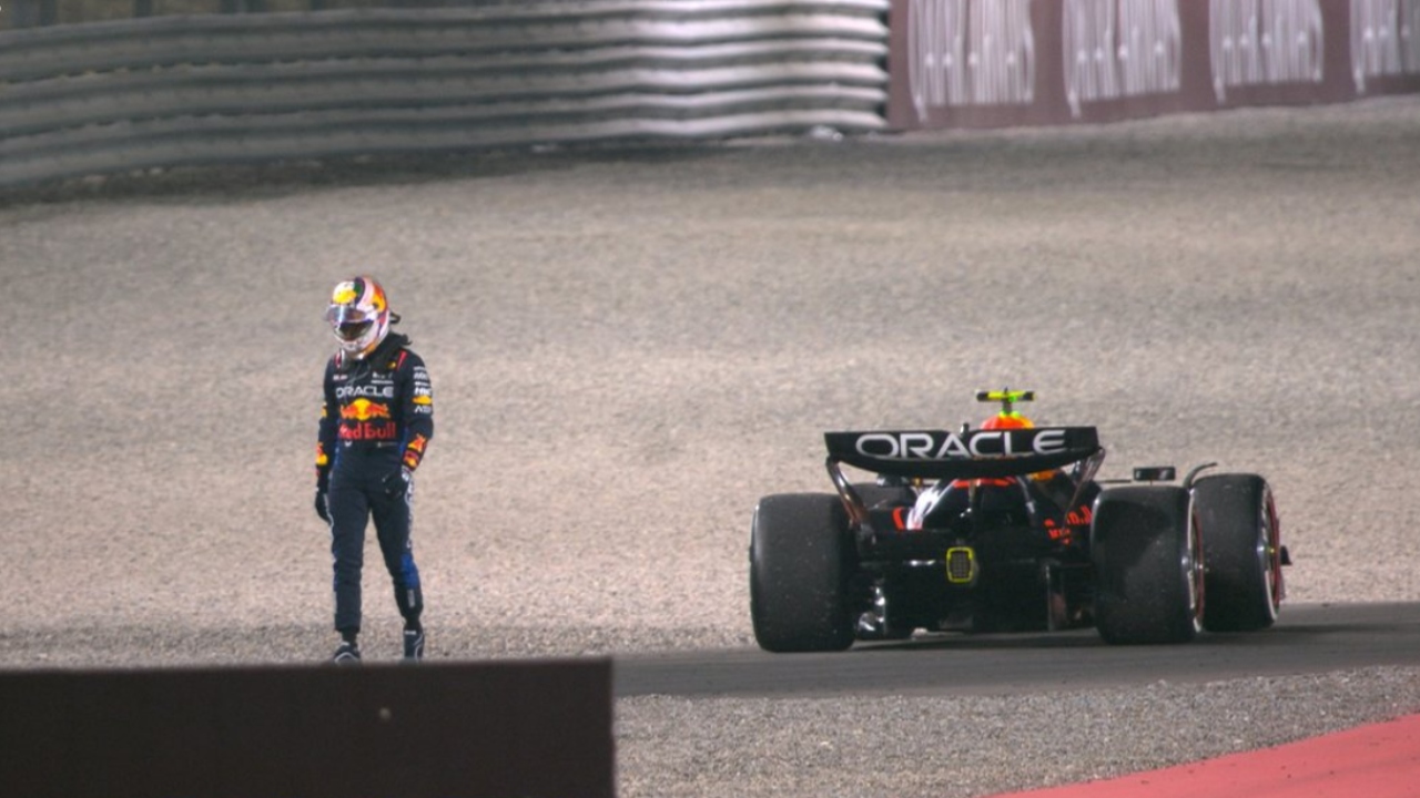 Verstappen estrena corona; “Checo” abandona en Qatar
