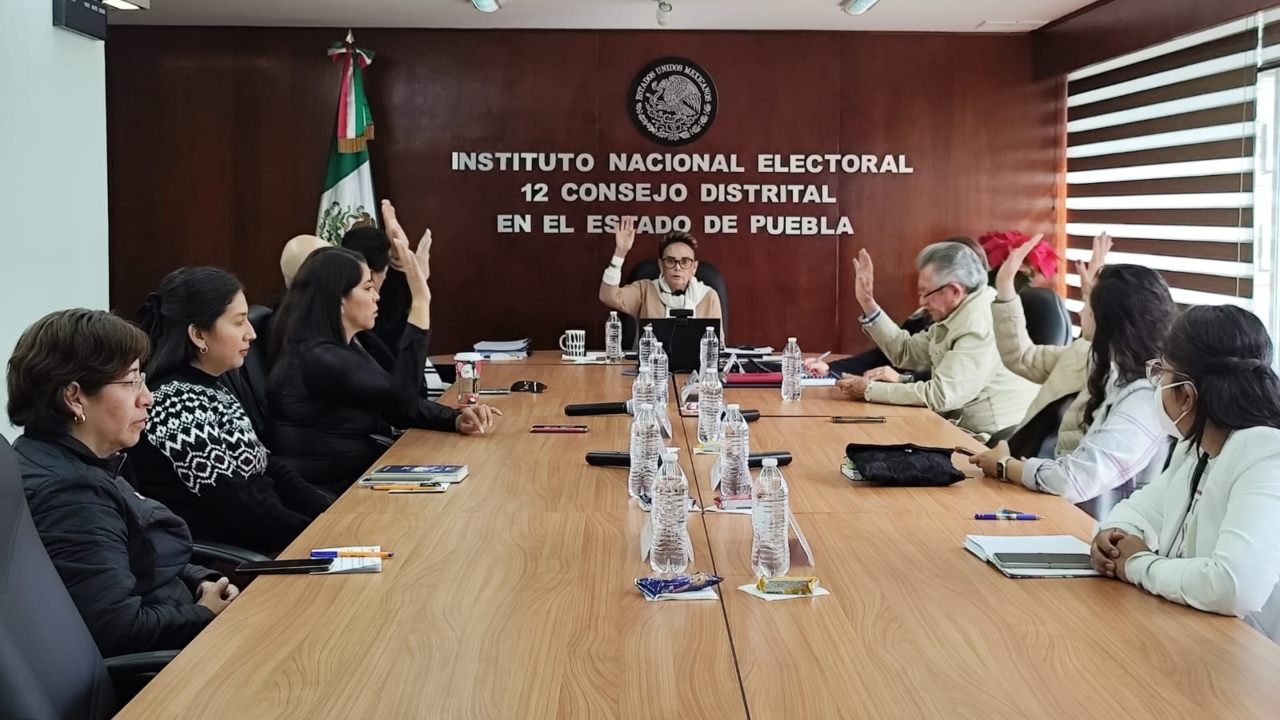 Instala INE Puebla consejos para elección judicial