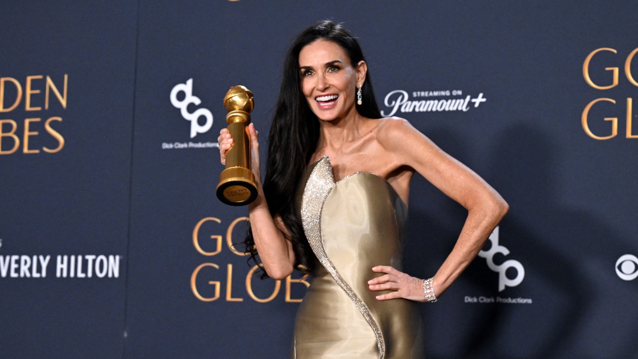 Demi Moore gana su primer Globo de Oro