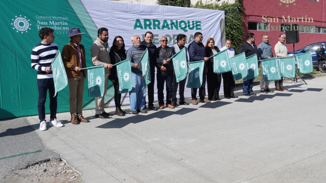 Arrancan obras de pavimentación en calles de Texmelucan