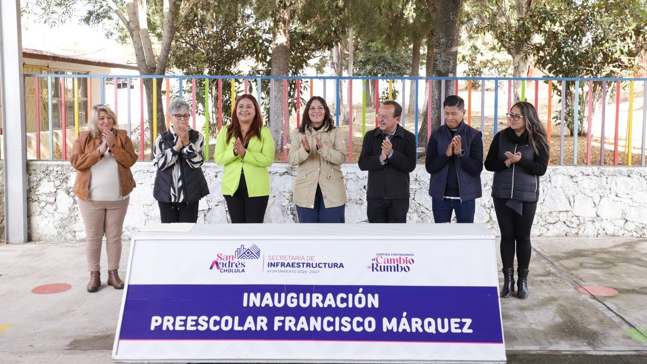 Mejoran espacios escolares en San Andrés Cholula