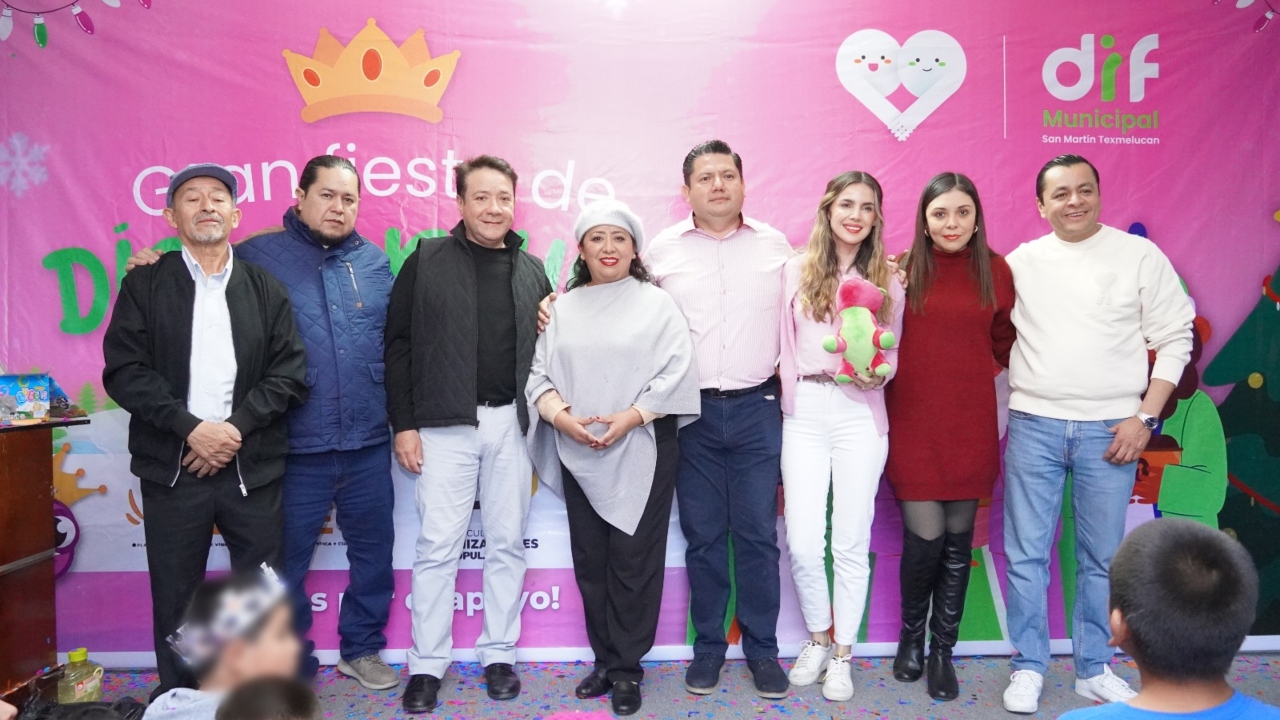 Gobierno municipal y DIF de Texmelucan celebran Día de Reyes