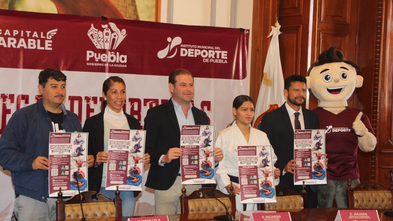 Ayuntamiento de Puebla presenta programa de becas deportivas