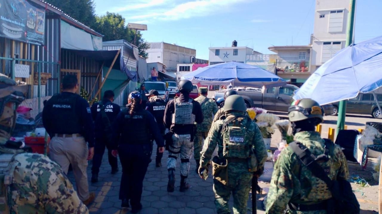 Implementan operativo de seguridad en Central de Abasto