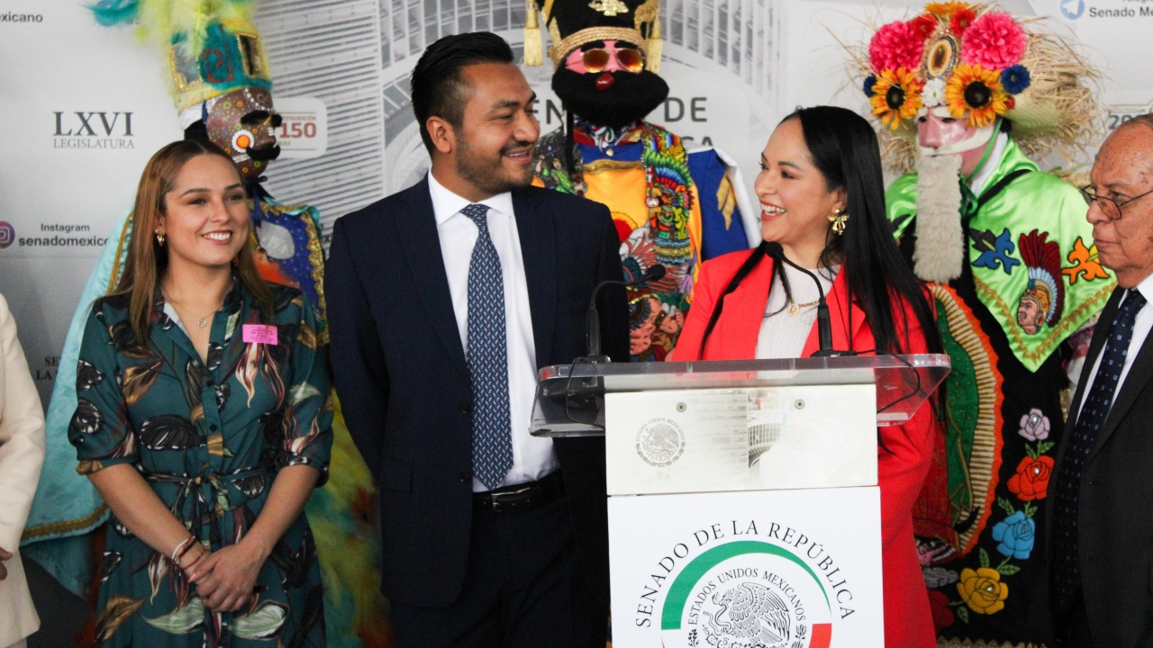 Lleva Liz Sánchez al Senado el Carnaval de Huejotzingo