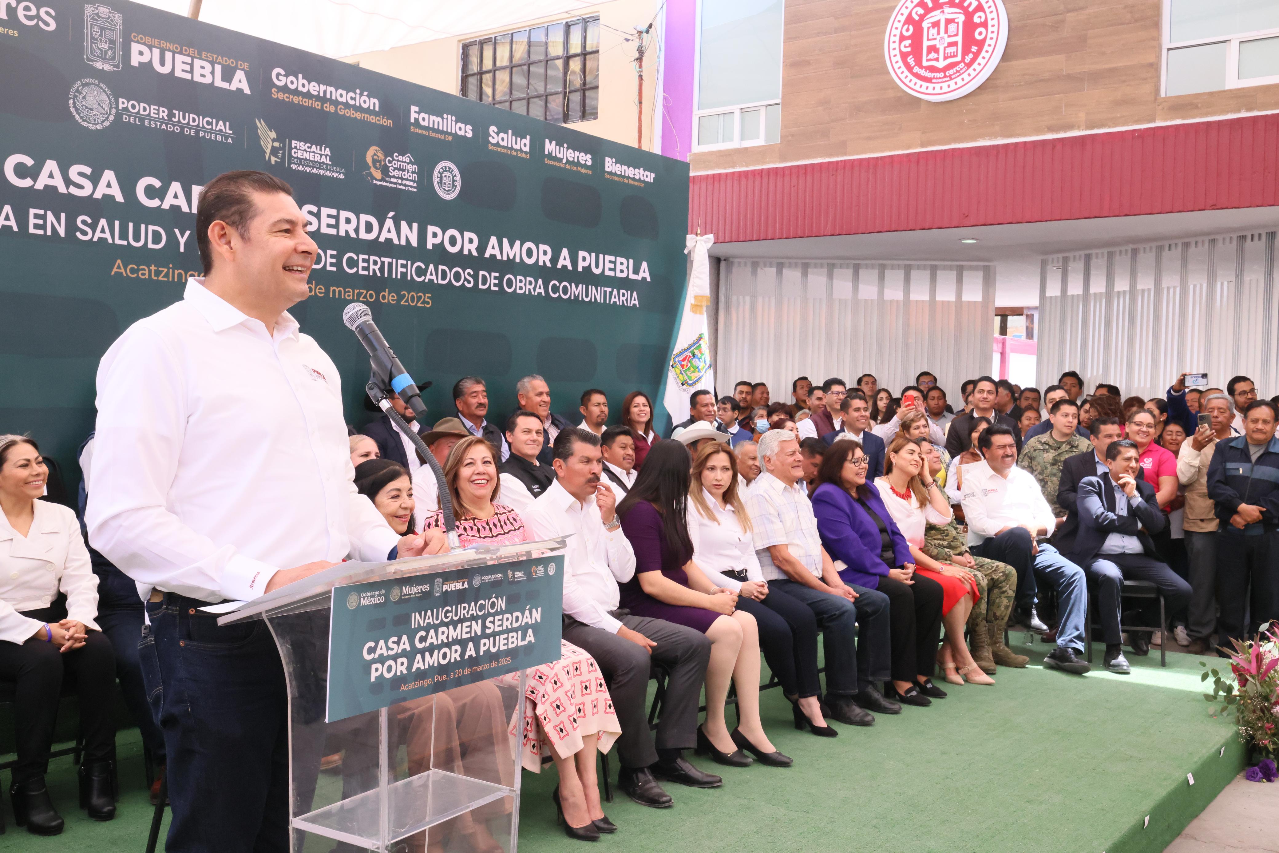 Inauguran octava Casa Carmen Serdán en Acatzingo