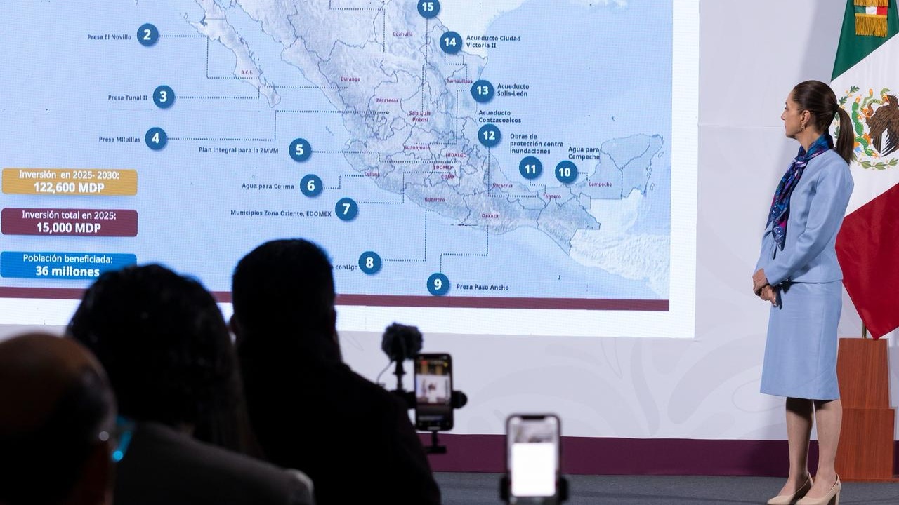 Presentan Plan Nacional Hídrico con una inversión de 122 mil mdp