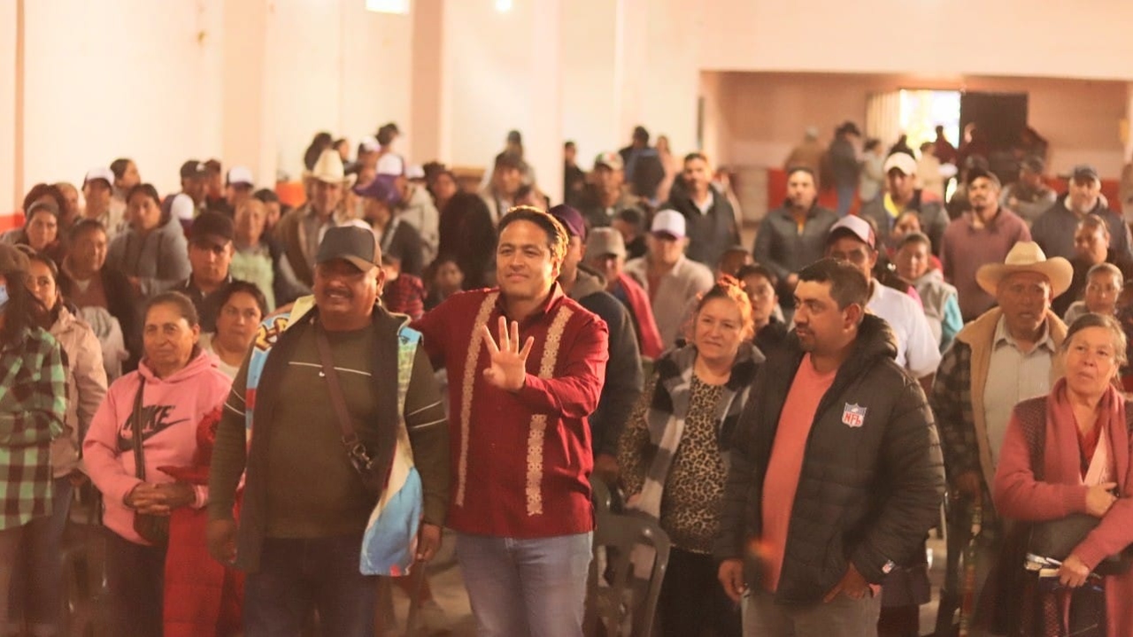 Candidato de Morena se compromete a devolver la paz a Chignahuapan