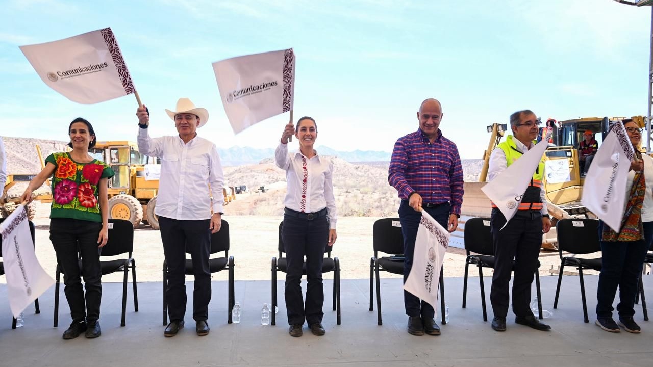 Encabeza Sheinbaum inicio de construcción de carretera en Sonora
