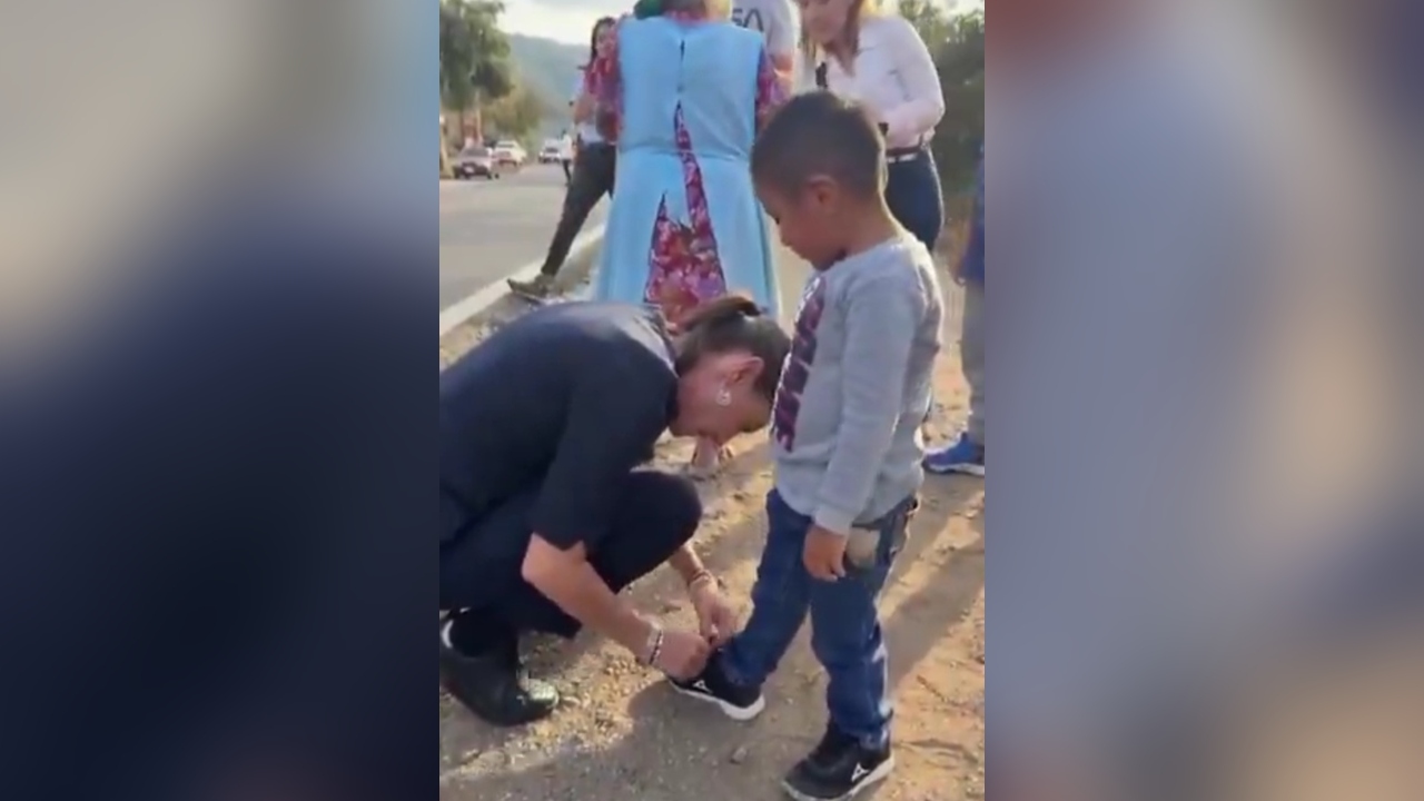 Viral, video de la presidenta en un símbolo de humildad