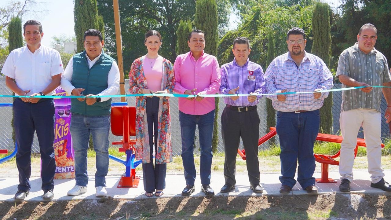 Inauguran gimnasio al aire libre en CRI de Texmelucan