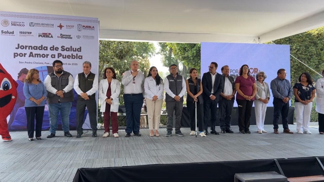Cholula recibe Jornada de Salud “Por Amor a Puebla”