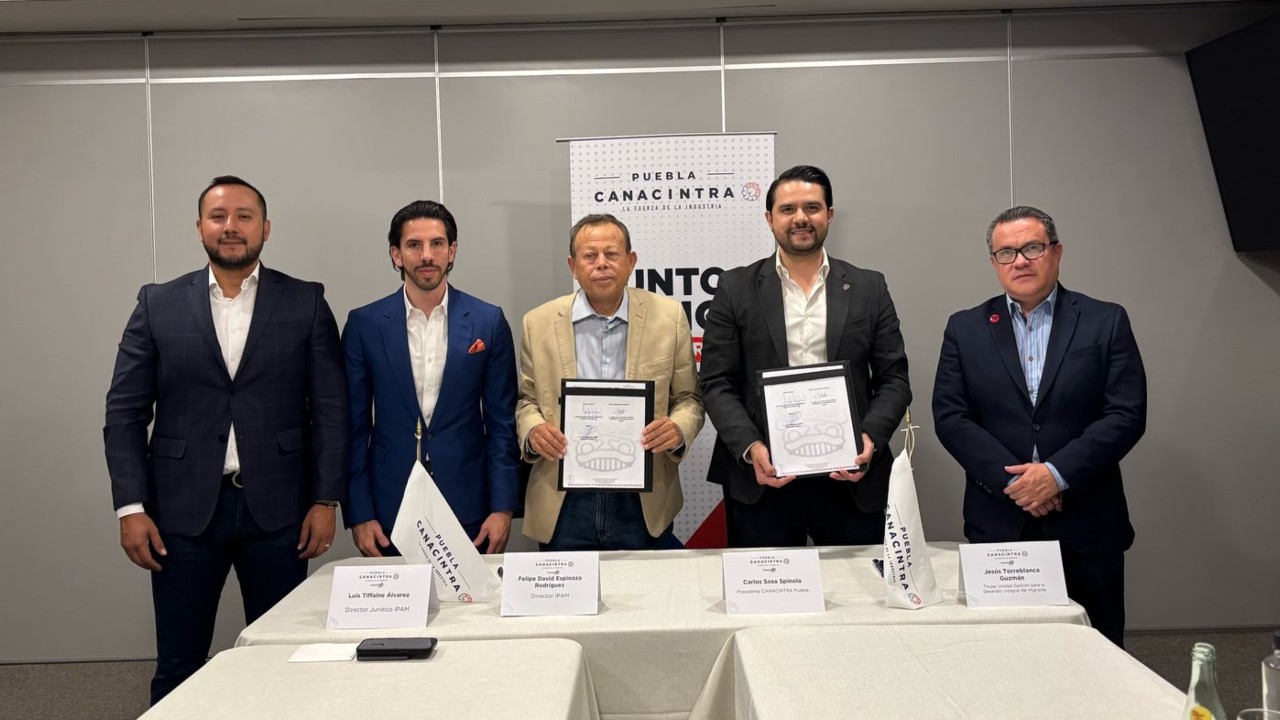 Canacintra Puebla e IPAM apoyan a migrantes poblanos