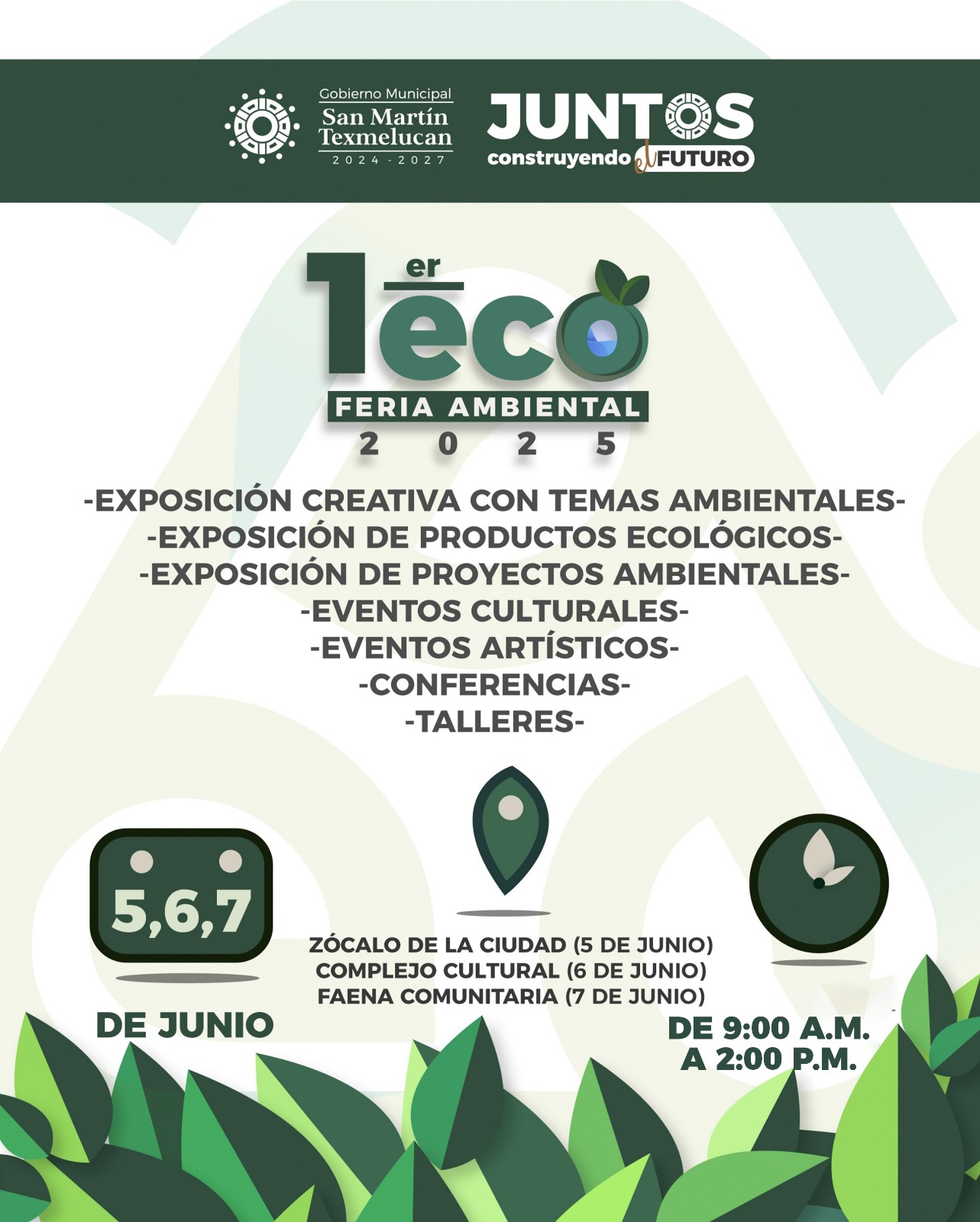 Gobierno municipal anuncia primera eco feria ambiental en Texmelucan