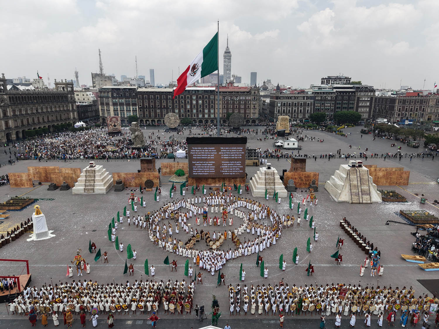 Sheinbaum honra legado indígena en los 700 años de Tenochtitlán