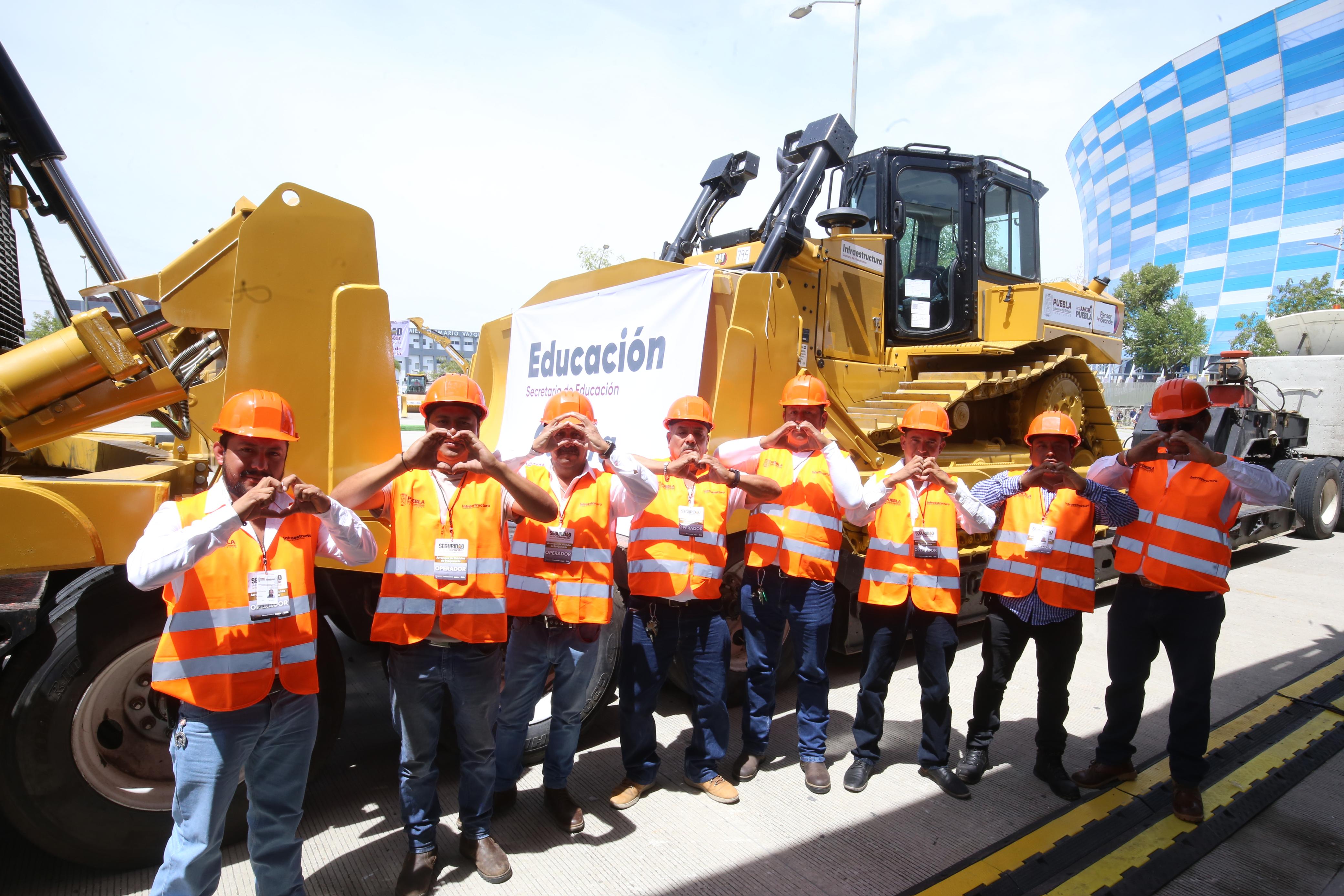 Inicia Escuadrón de Maquinaria para obra en Puebla