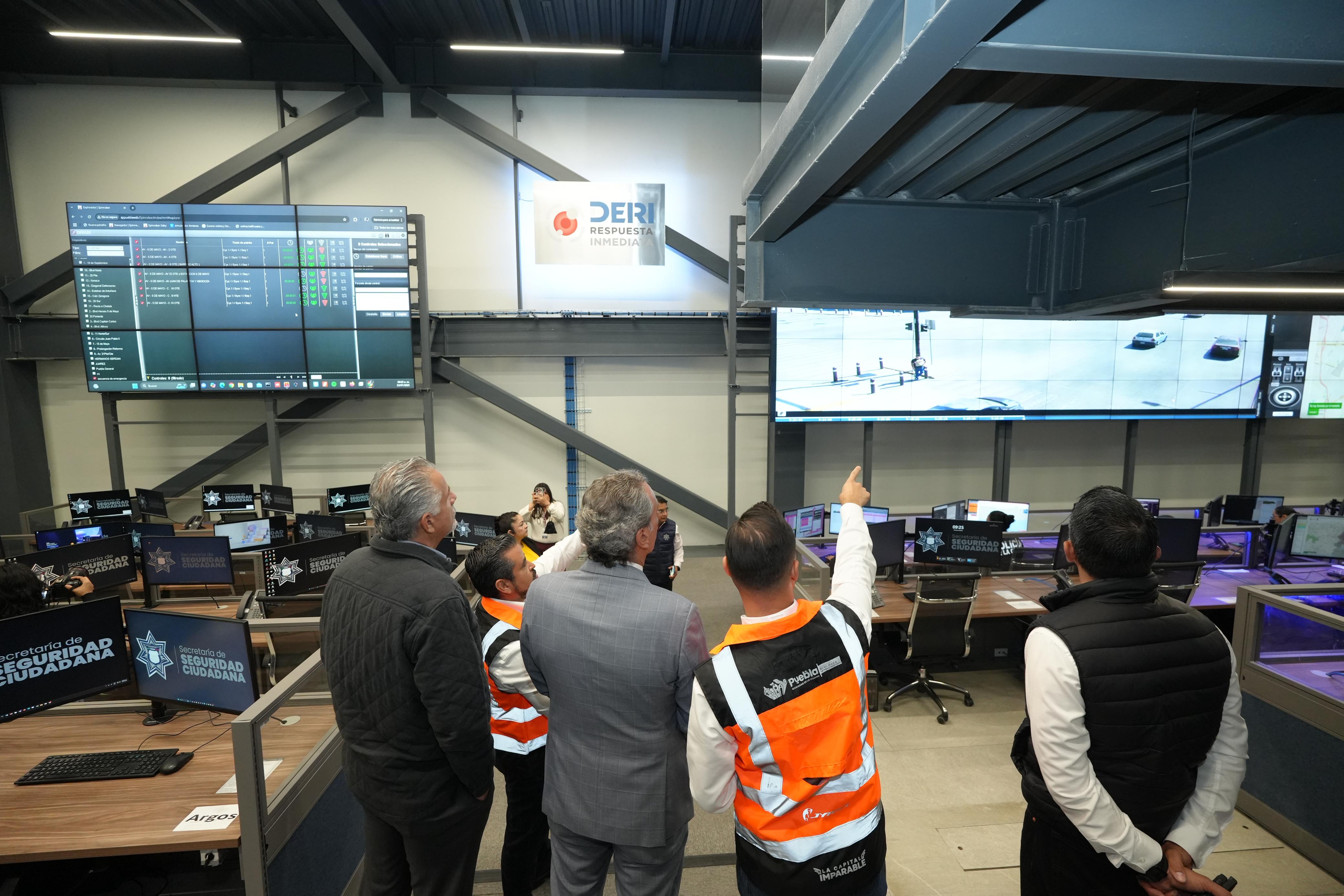 Pepe Chedraui supervisa Centro de Monitoreo Semafórico para fortalecer seguridad y movilidad en Puebla