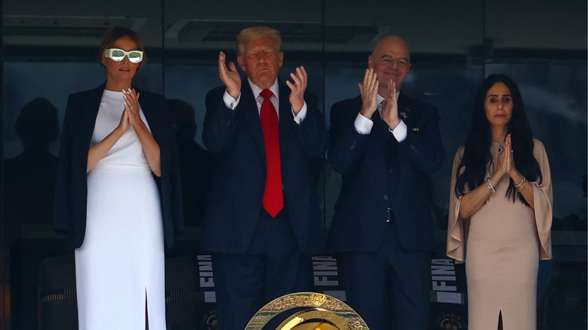 Donald Trump asiste a la final del Mundial de Clubes en Nueva Jersey entre abucheos