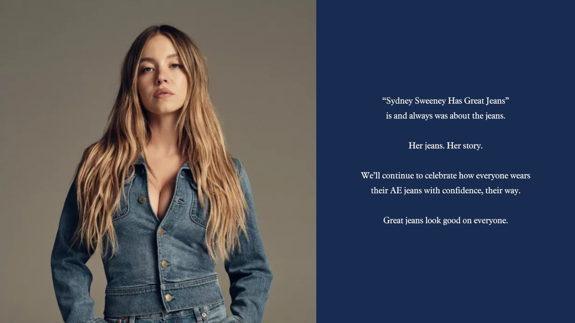 American Eagle responde a críticas por campaña con Sydney Sweeney
