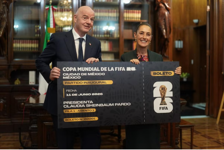 Sheinbaum cederá su boleto de inauguración del Mundial 2026 a una pequeña aficionada al fútbol