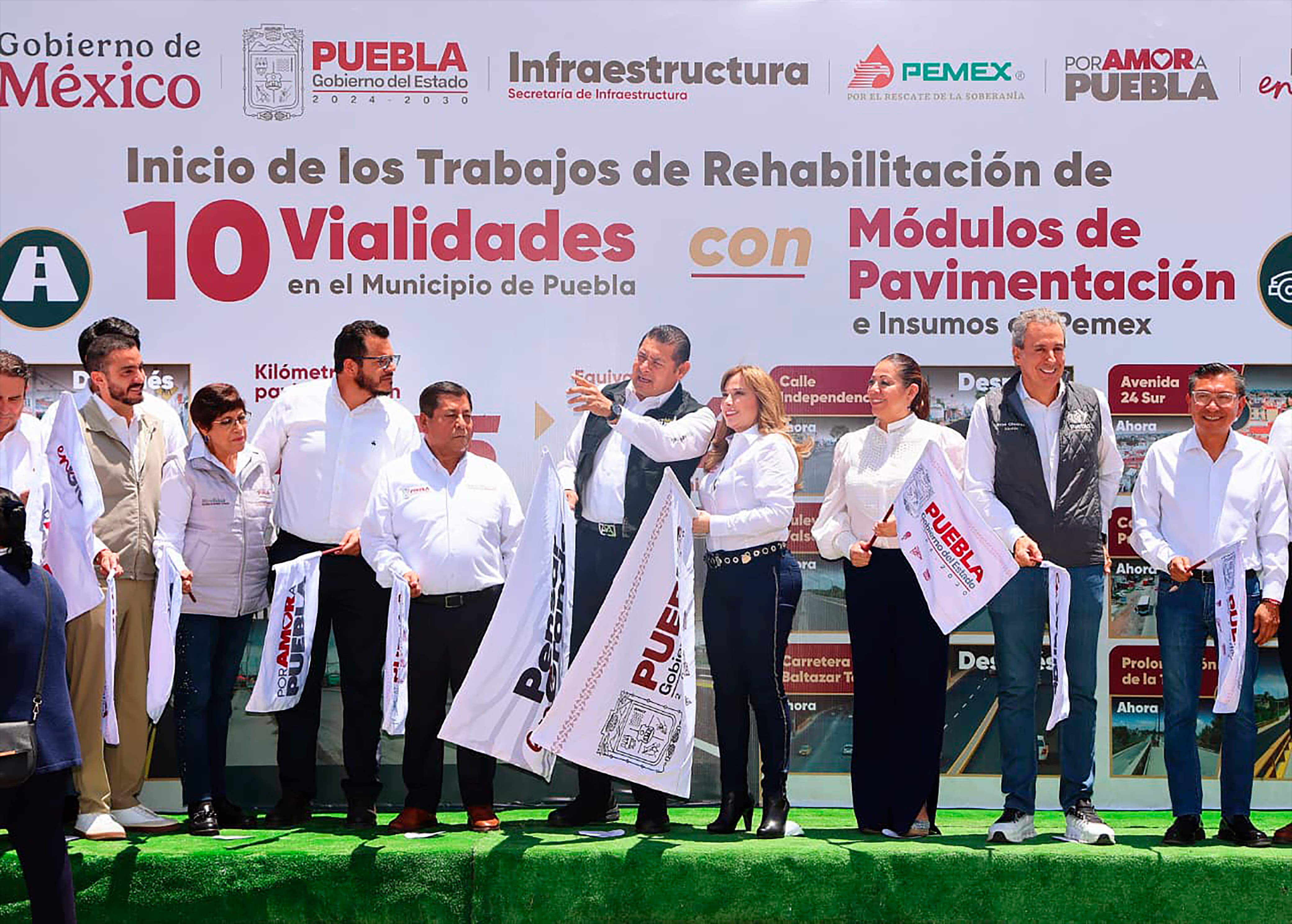 Pemex entrega asfalto y Puebla ahorra 68% en obras