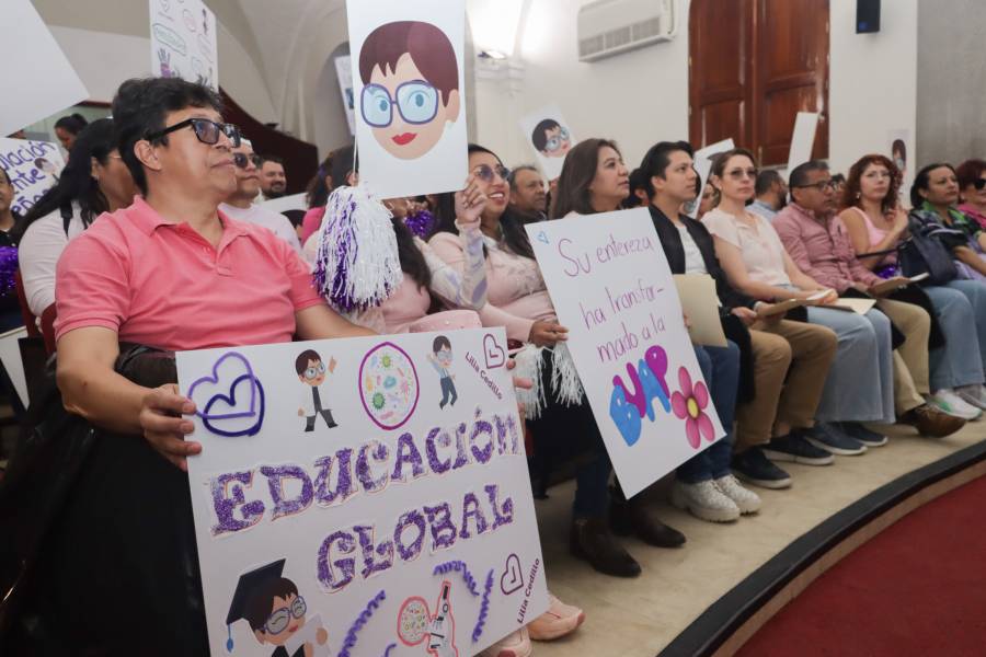 Comunidad BUAP impulsa la reelección de Lilia Cedillo con fuerte respaldo estudiantil y administrativo