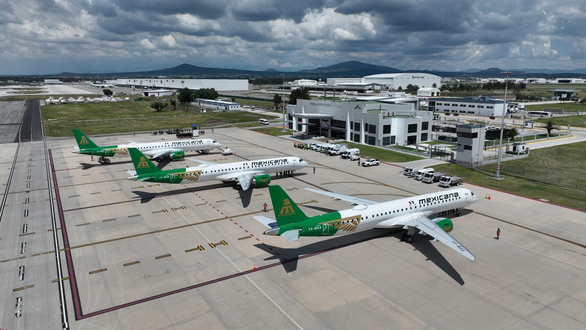Mexicana recibe su tercer Embraer E195-E2 en el AIFA como parte de renovación de flota