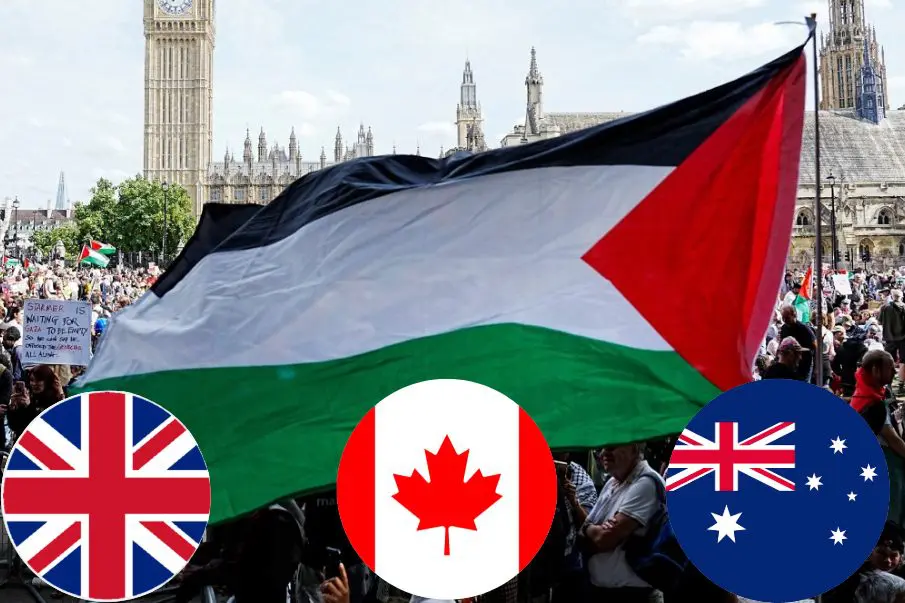 Reino Unido, Canadá y Australia reconocen oficialmente a Palestina