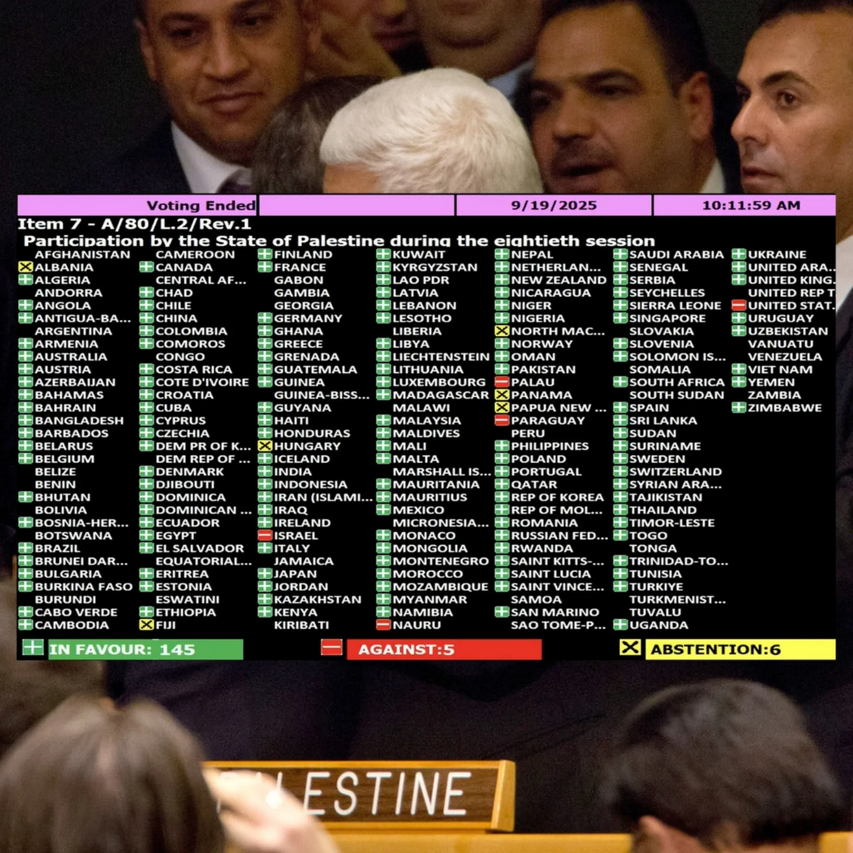 Asamblea General de la ONU autoriza participación de Palestina por videoconferencia