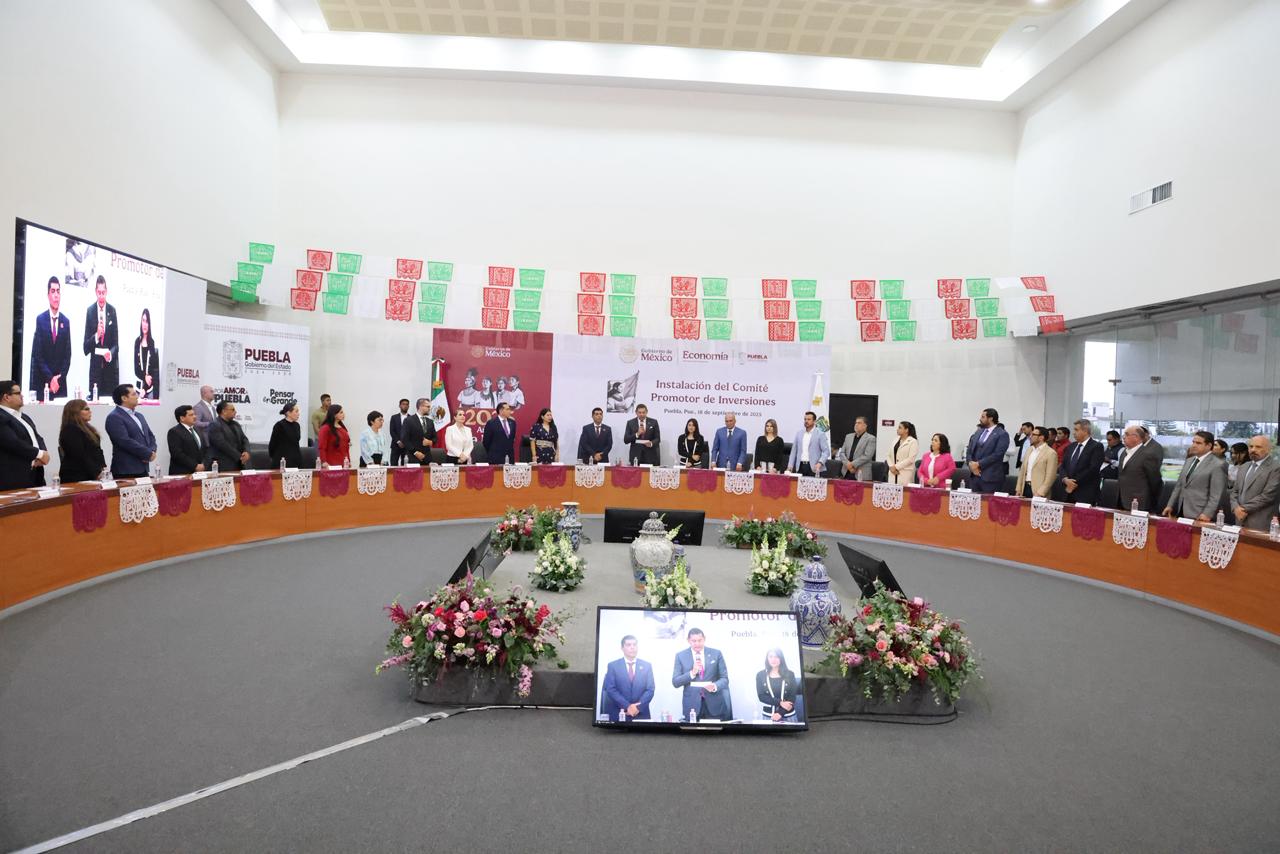 Puebla instala Comité Promotor de Inversiones para fortalecer el Plan México