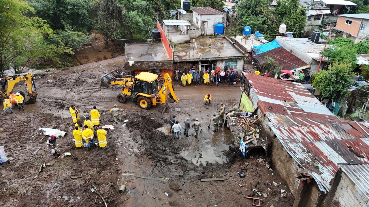 Más de 300 comunidades siguen incomunicadas por las lluvias en el país; tres municipios de Puebla permanecen aislados