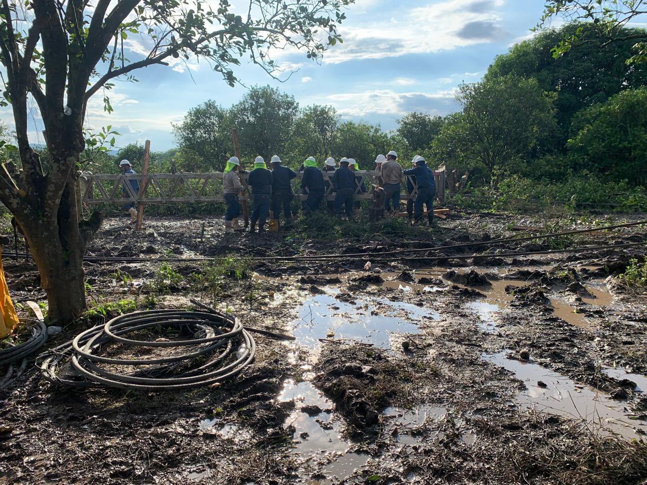 CFE restablece casi por completo la energía eléctrica en Puebla tras el paso de las lluvias