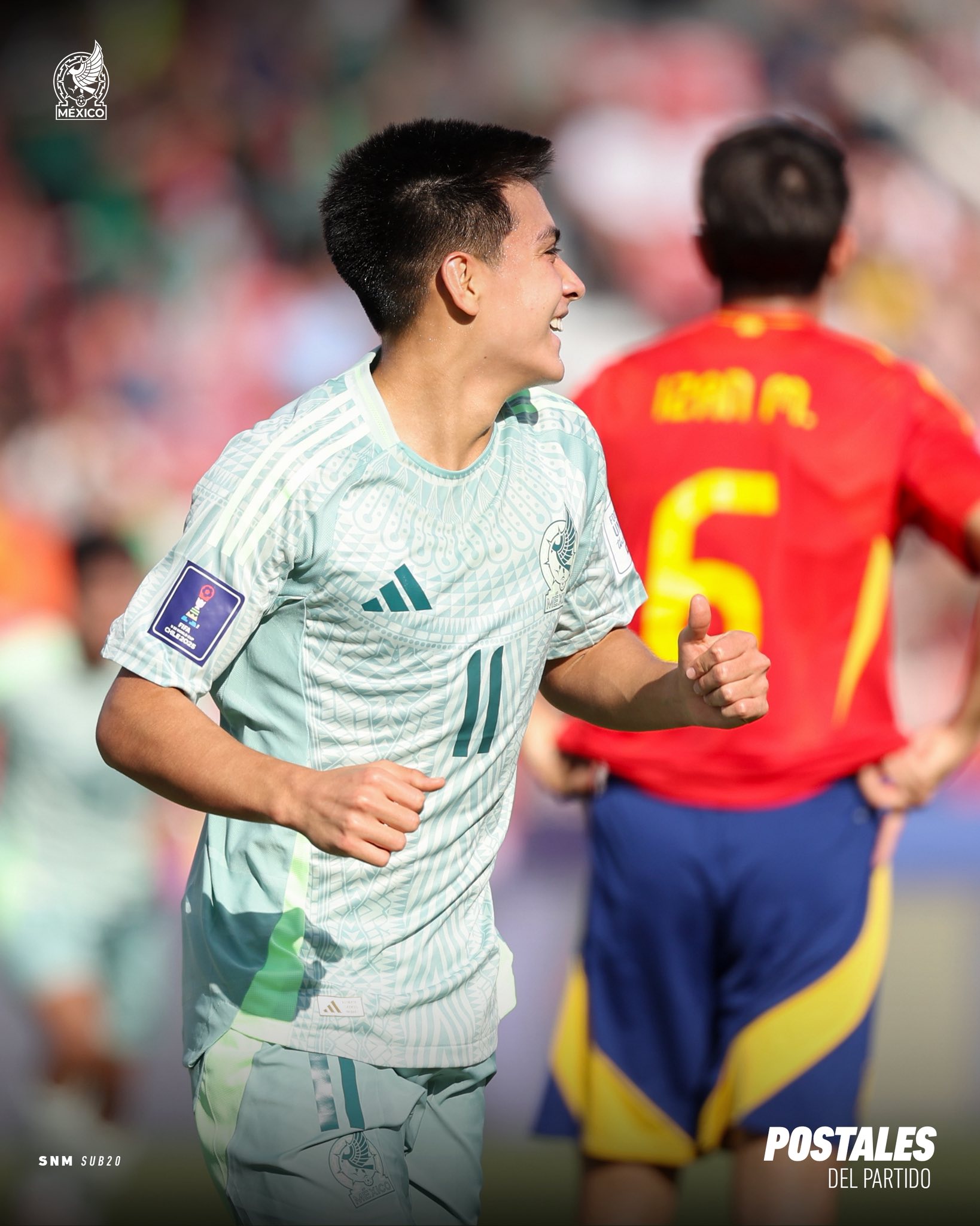 Gilberto Mora brilla con doblete y rescata empate de México ante España en el Mundial Sub-20