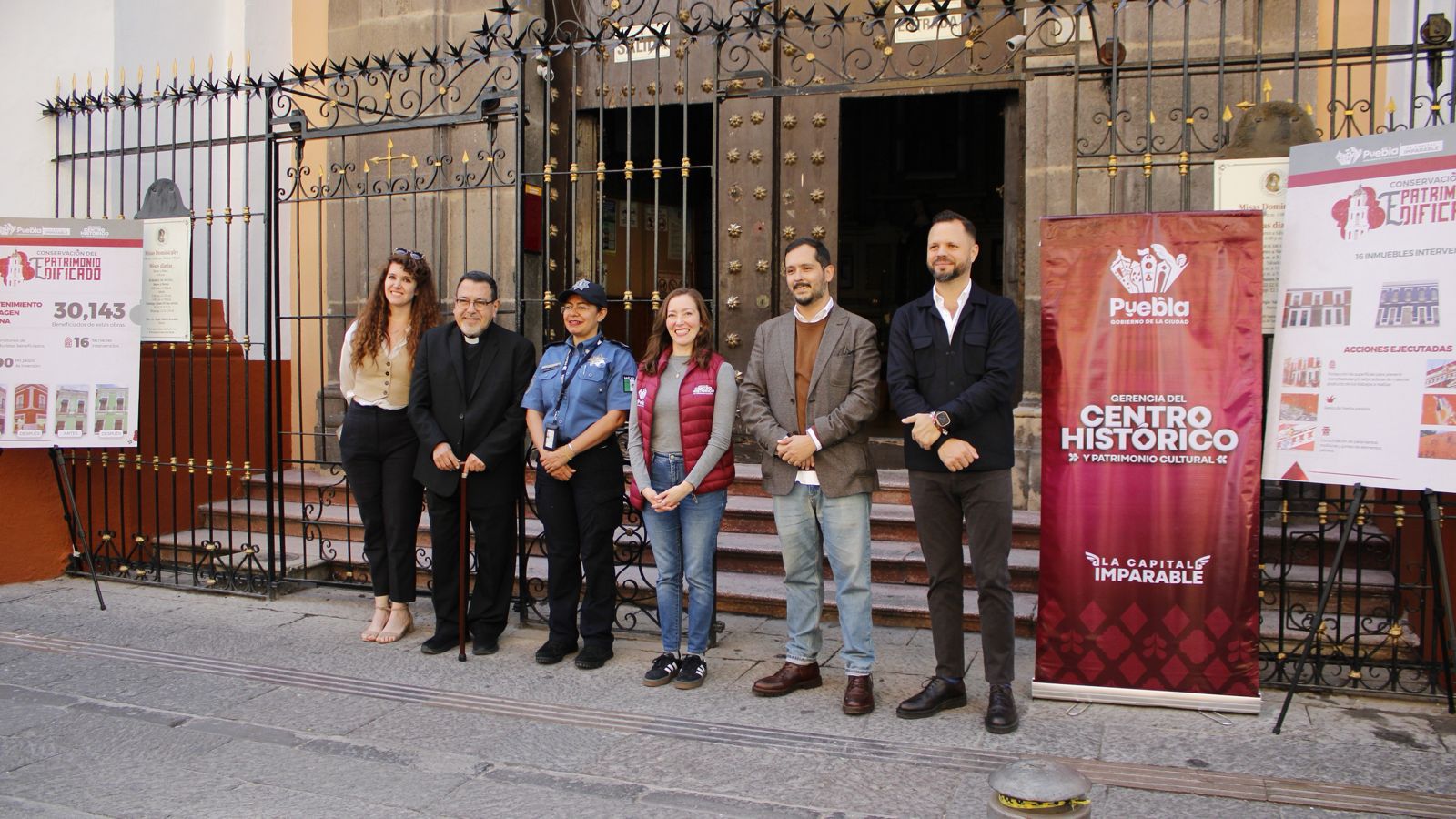 Puebla refuerza la conservación del Centro Histórico con mantenimiento integral a templos y edificios