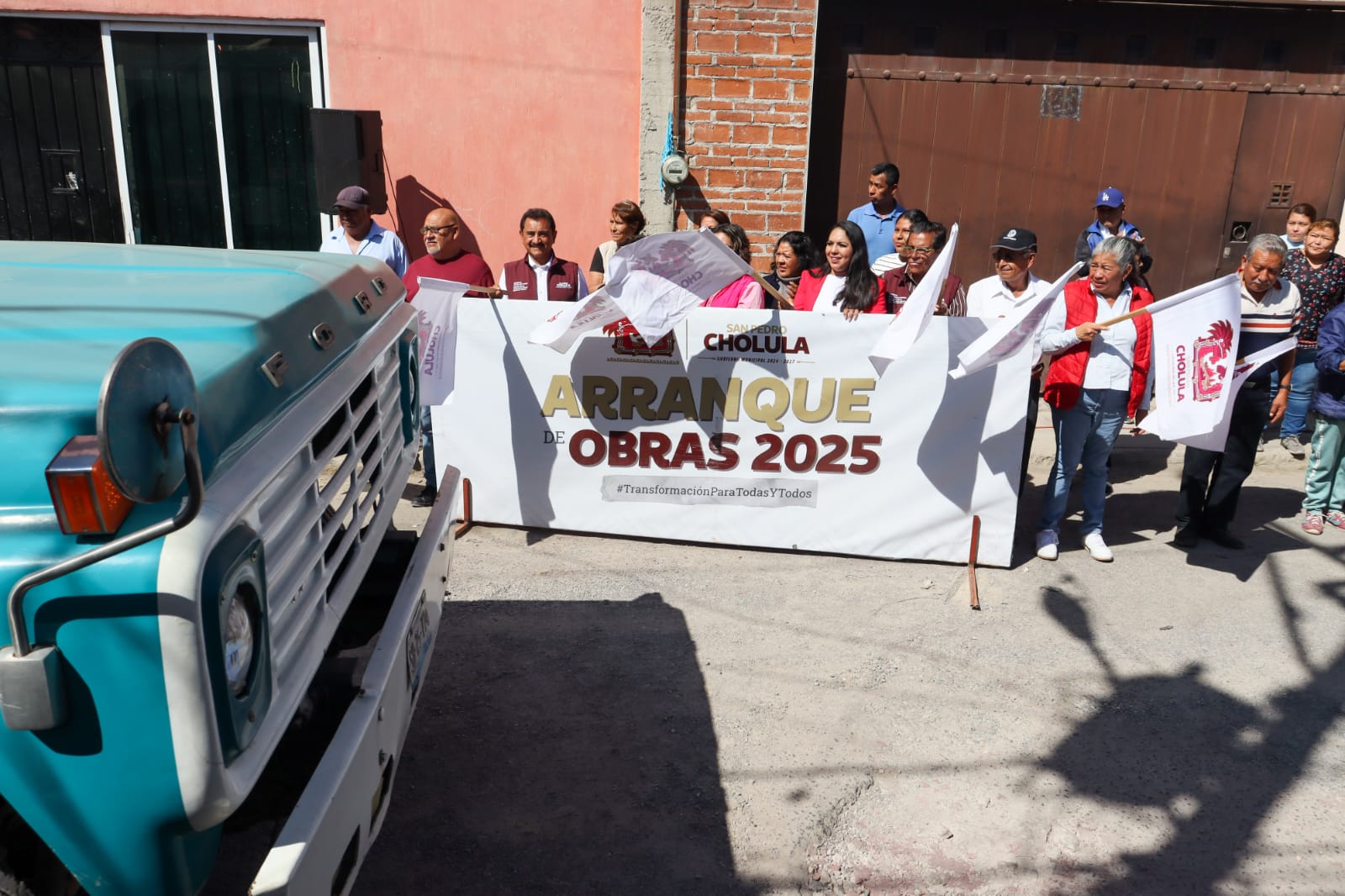 San Pedro Cholula inicia rehabilitación integral de la 3 Sur tras 25 años sin intervención
