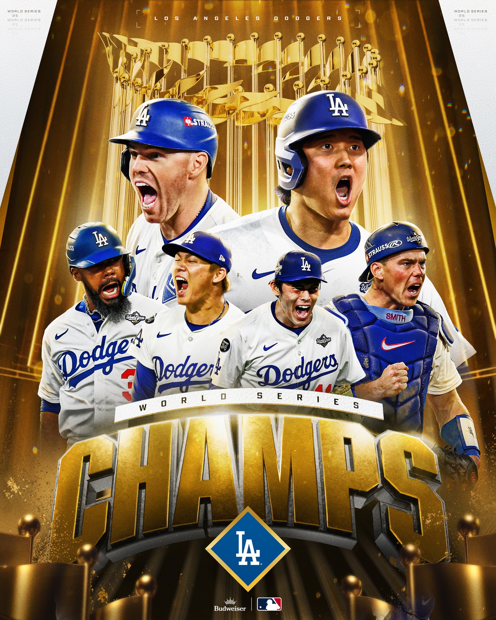 Dodgers conquistan la Serie Mundial 2025 con remontada épica ante los Blue Jays y son bicampeones