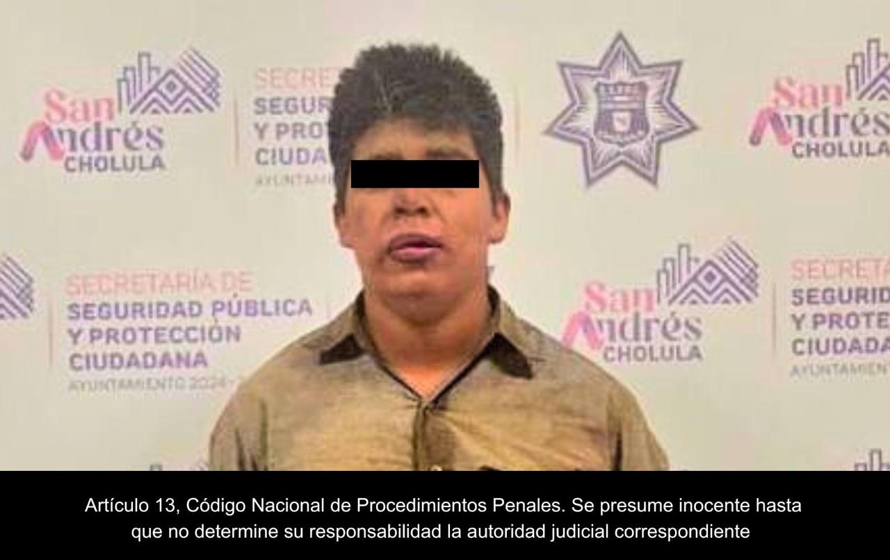 Detienen a joven acusado de feminicidio tras atacar con machete a su abuela en San Andrés Cholula