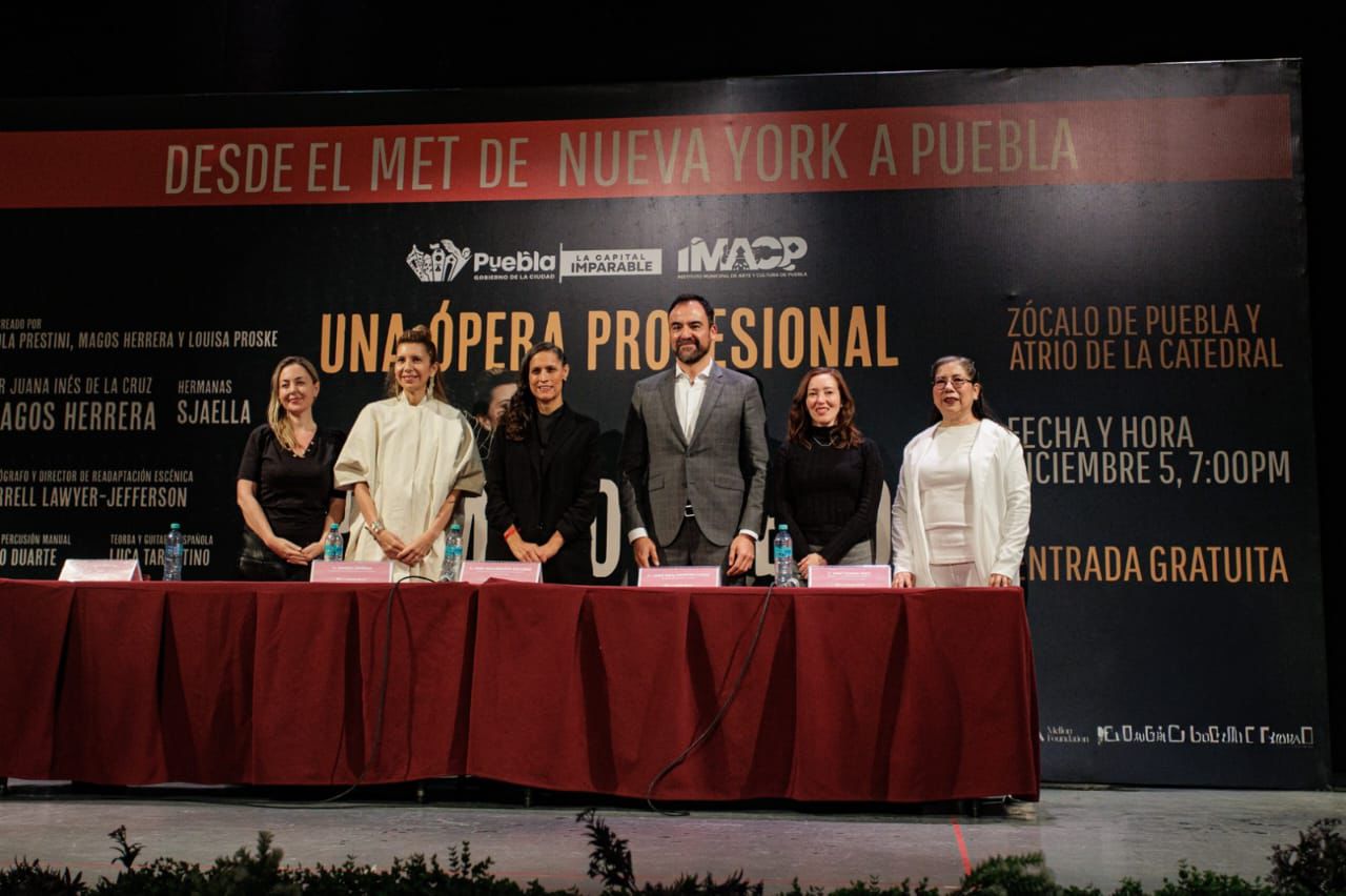 Ópera “Primero Sueño” llegará por primera vez a México con presentación especial en el Zócalo de Puebla