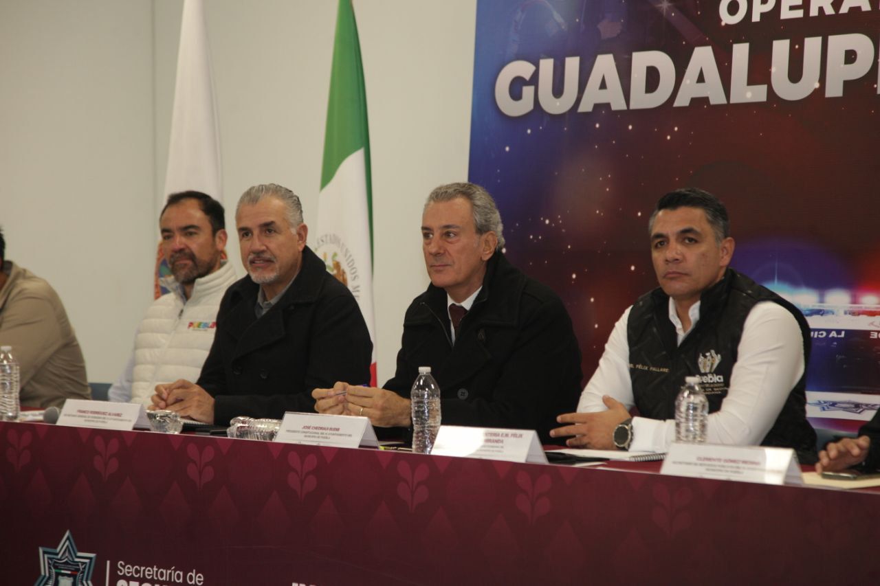 Puebla activa Operativo Guadalupe–Reyes con más de mil elementos y acciones especiales por temporada decembrina