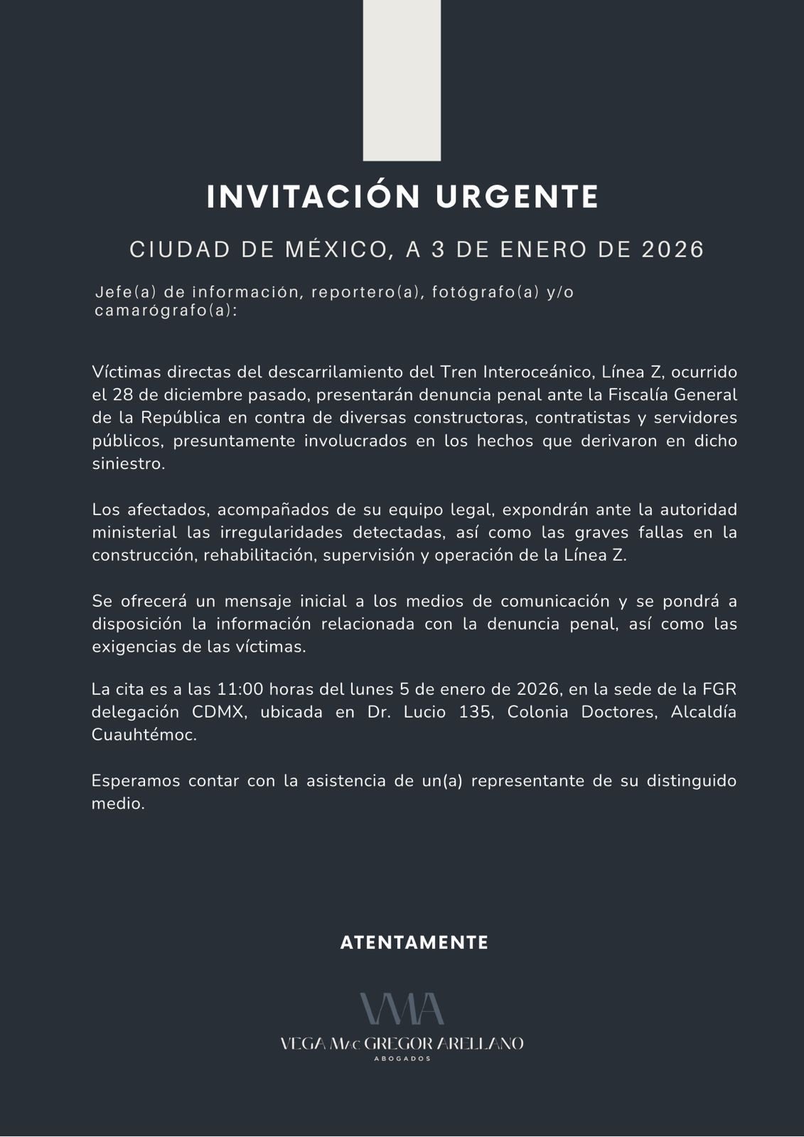 Víctimas del descarrilamiento del Tren Interoceánico presentarán denuncia penal ante la FGR