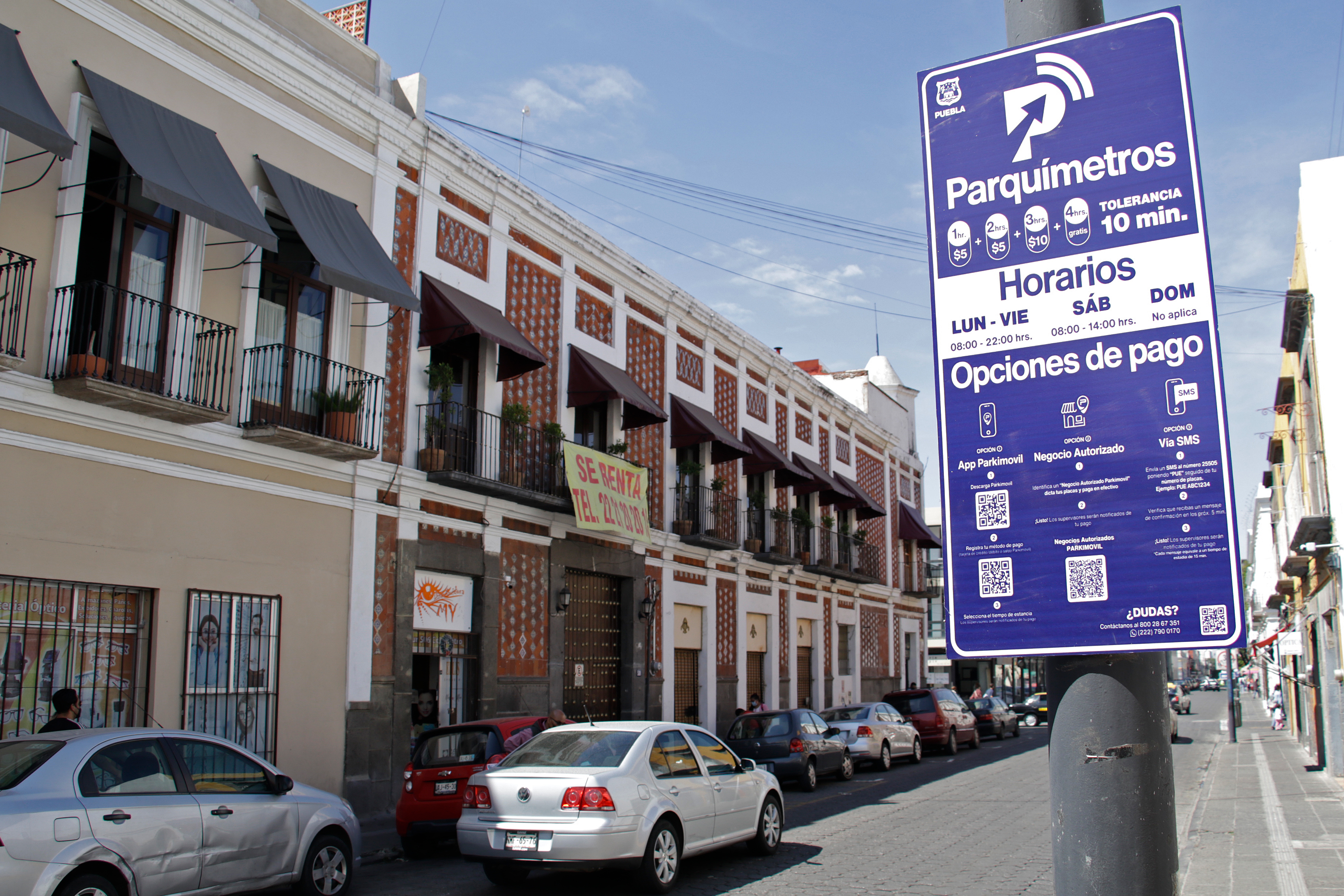 Puebla descarta ampliar el sistema de parquímetros en 2026