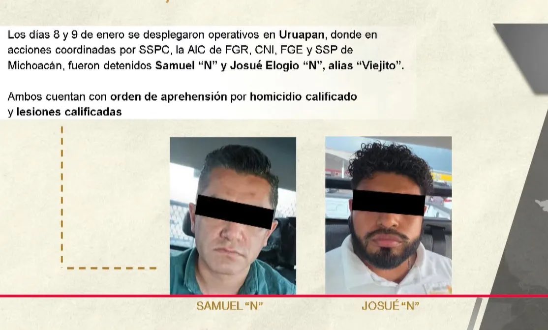 Vinculan a proceso a Samuel N, exfuncionario del Ayuntamiento de Uruapan por vínculos al homicidio de Carlos Manzo