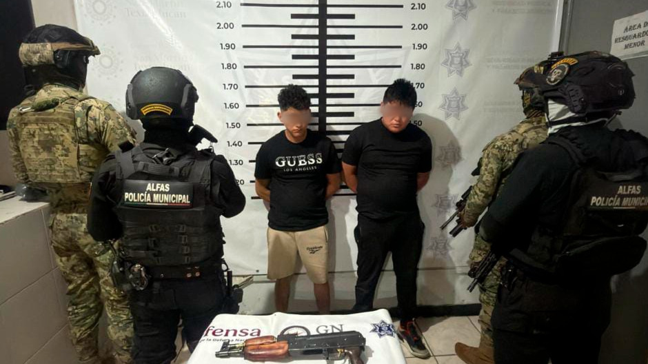 Detienen a dos presuntos generadores de violencia tras enfrentamiento en San Martín Texmelucan